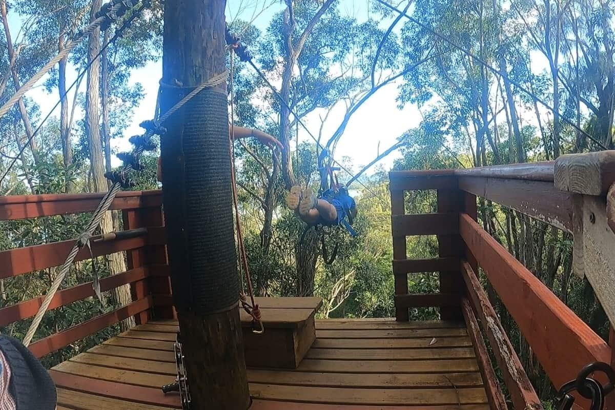 Koloa Zipline Superman Positio