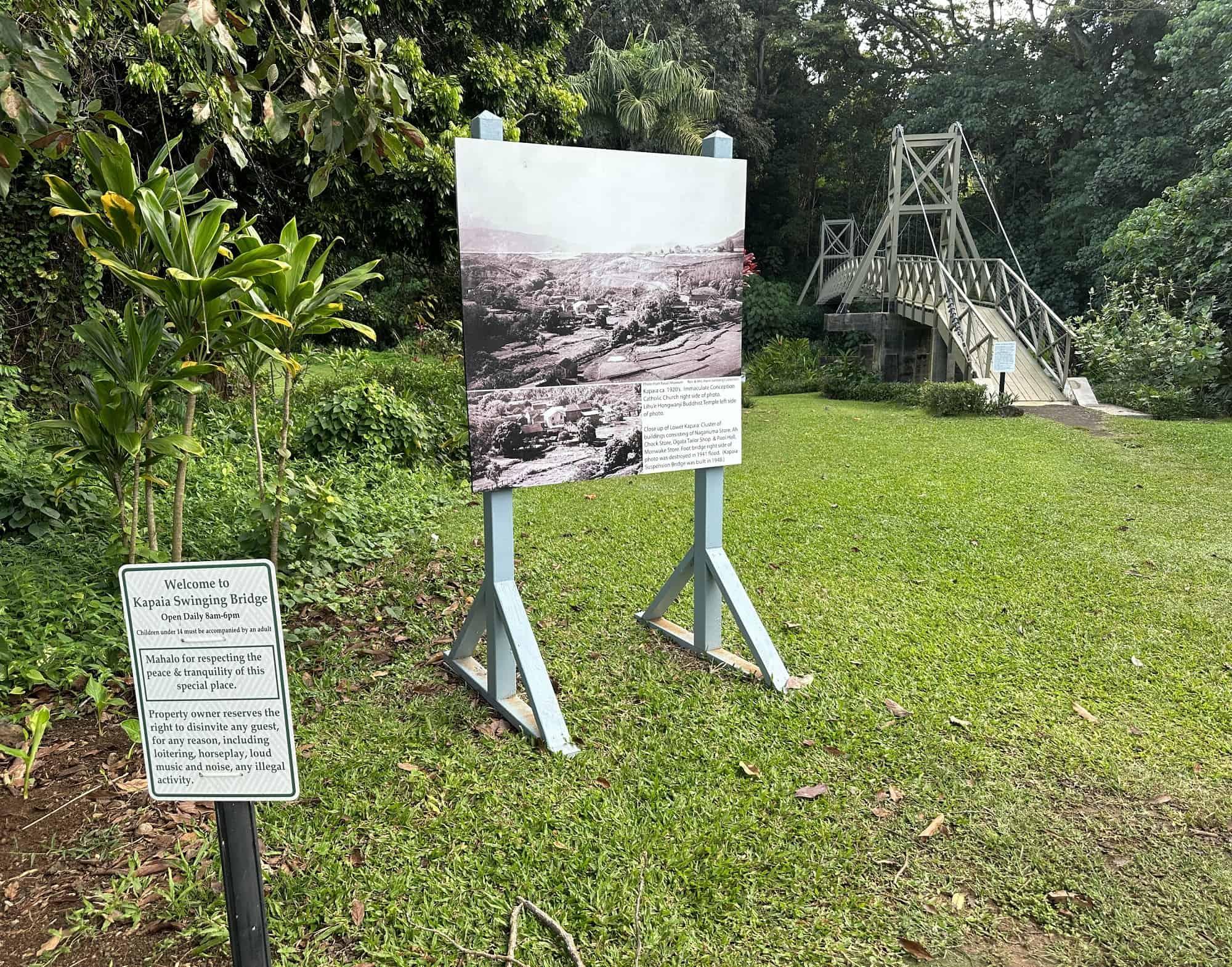 Kapaia Swinging Bridge