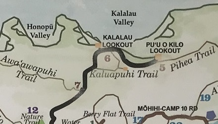 Kaluapuhi Trail Map