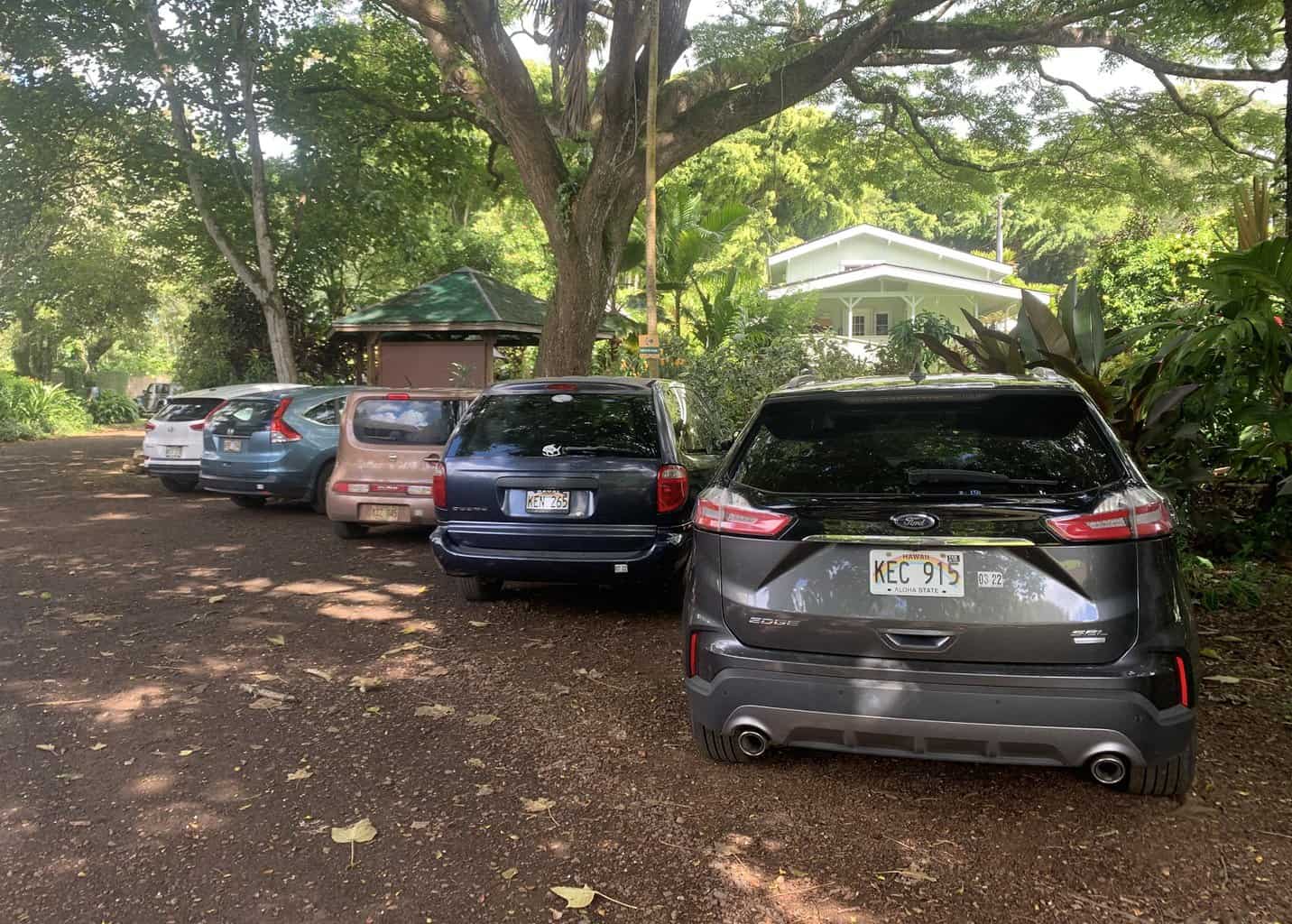 Kauai Hindu Monastery Parking