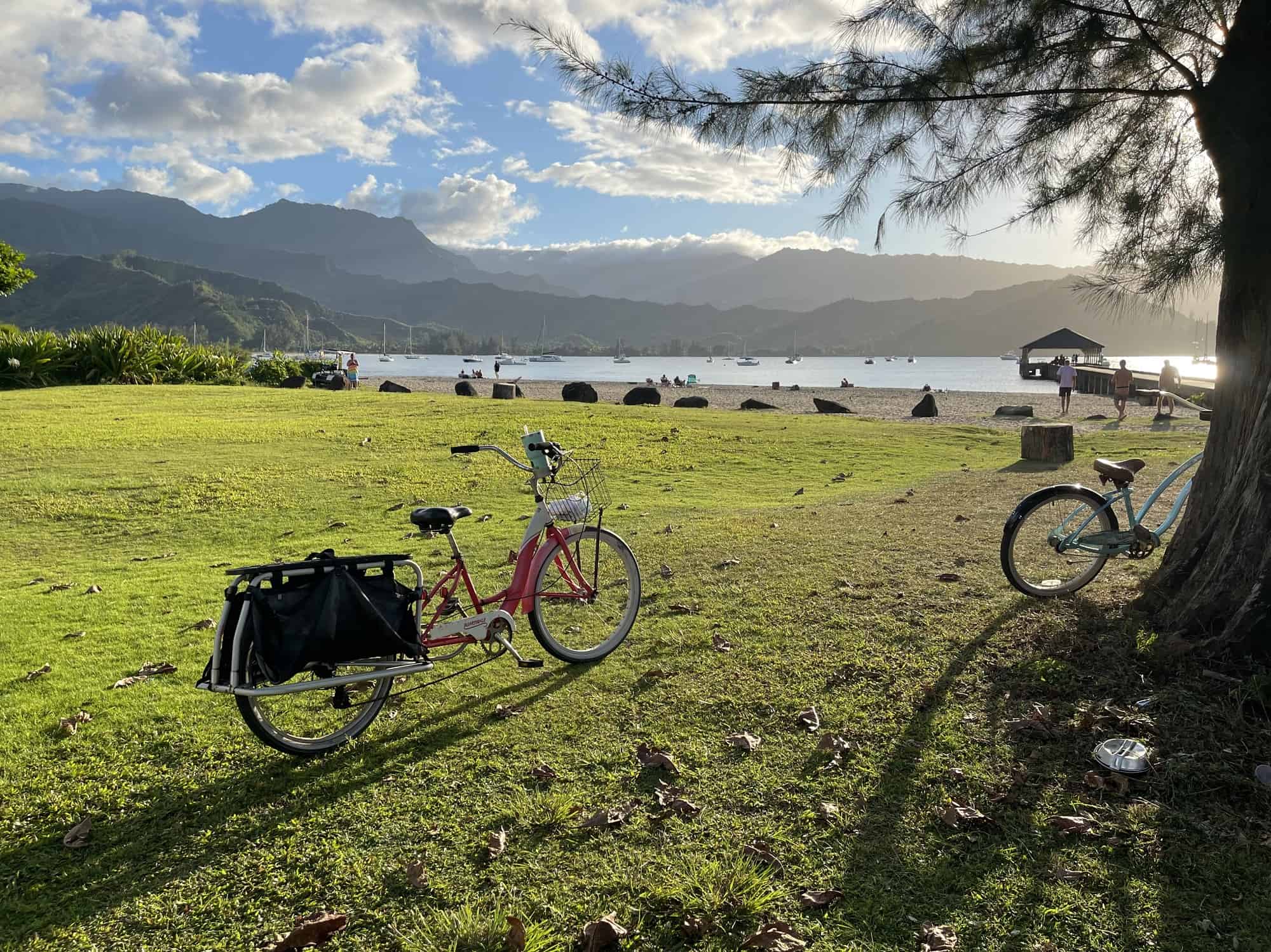Bicycle Kauai Hanalei Pier