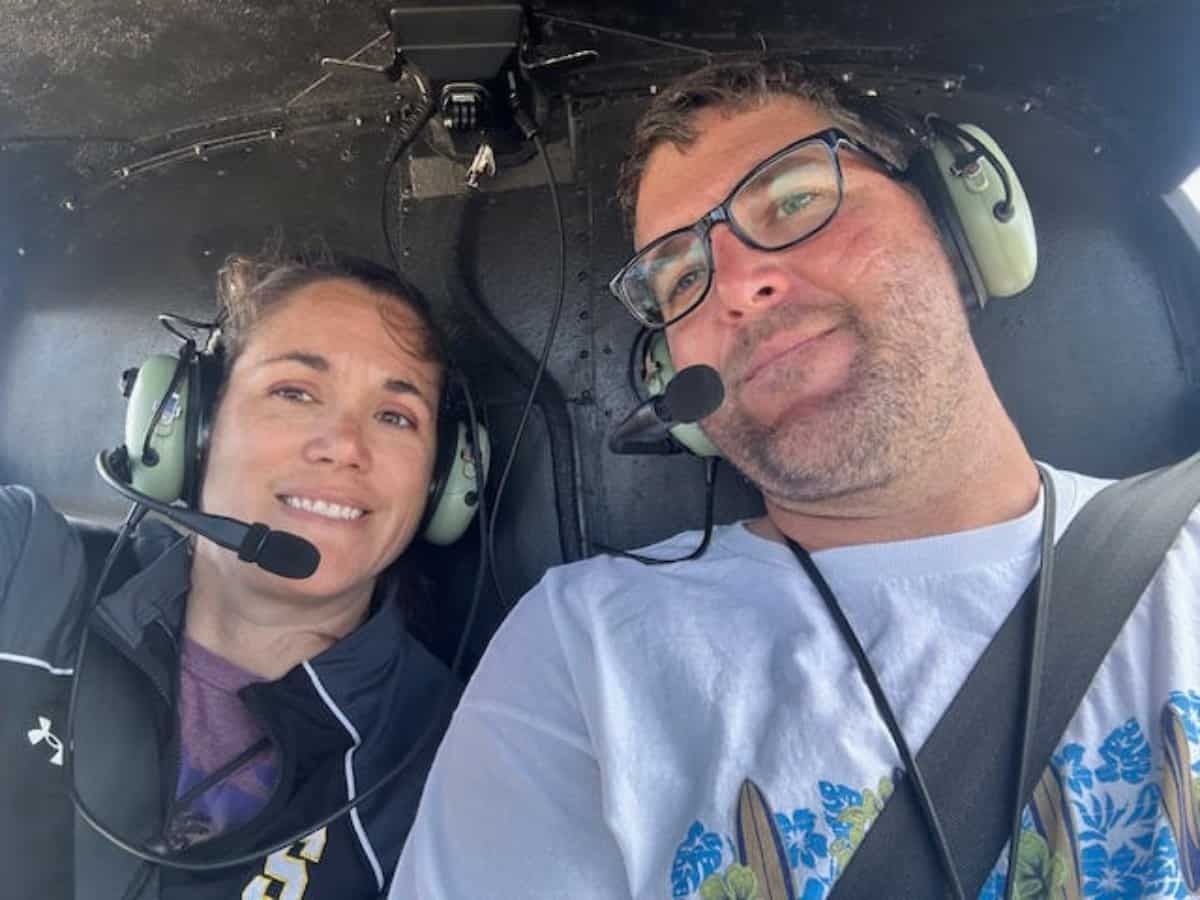 Andrea and husband on Ali'i Kauai Air Tours