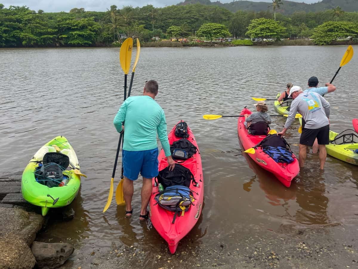 Kayak launch at Wailua River